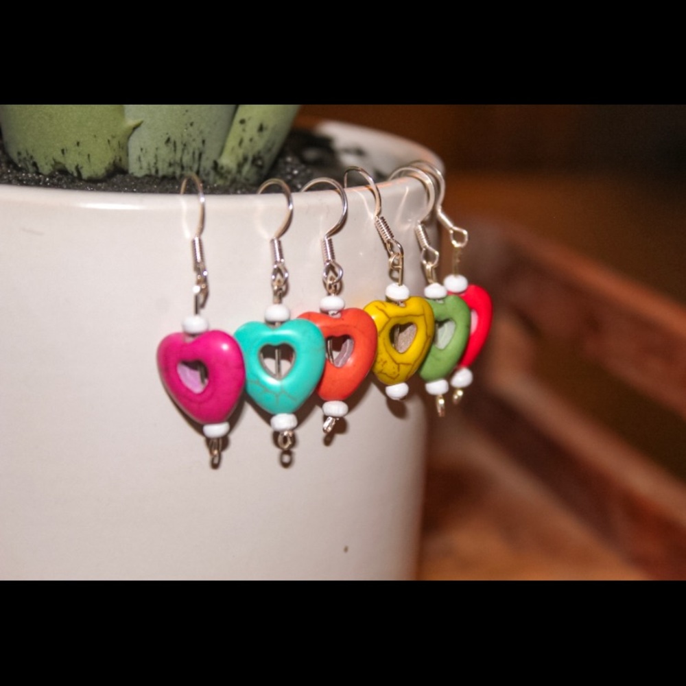 heart earrings